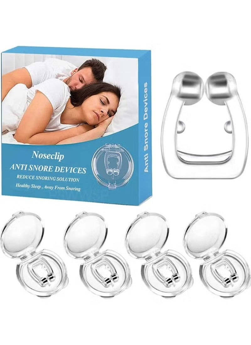 Anti Snoring Devices - Silicone Magnetic Anti Snore Stopper Nose Clip Help Breathe Right and Stop Snoring Devices That Work for Men u0026 Women Snoring Solution-Comfortable Nasal to Relieve Snore (4