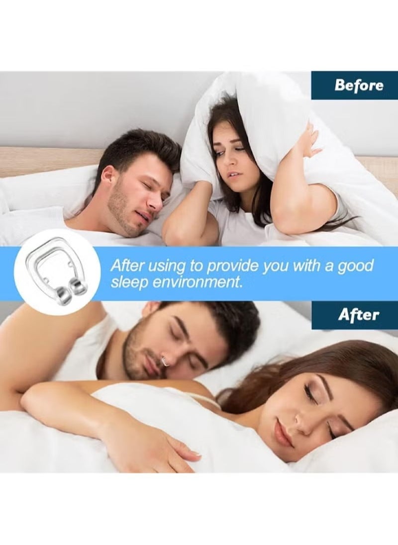 Anti Snoring Devices - Silicone Magnetic Anti Snore Stopper Nose Clip Help Breathe Right and Stop Snoring Devices That Work for Men u0026 Women Snoring Solution-Comfortable Nasal to Relieve Snore (4