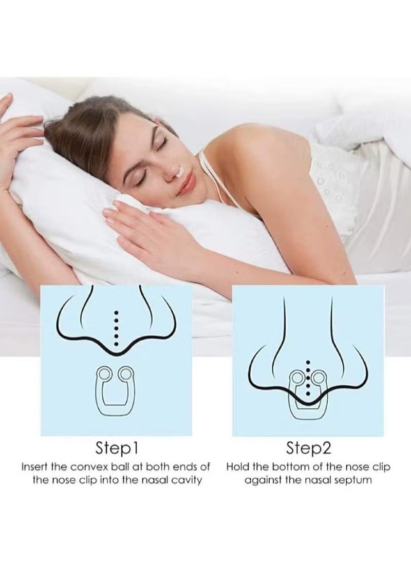 Anti Snoring Devices - Silicone Magnetic Anti Snore Stopper Nose Clip Help Breathe Right and Stop Snoring Devices That Work for Men u0026 Women Snoring Solution-Comfortable Nasal to Relieve Snore (4