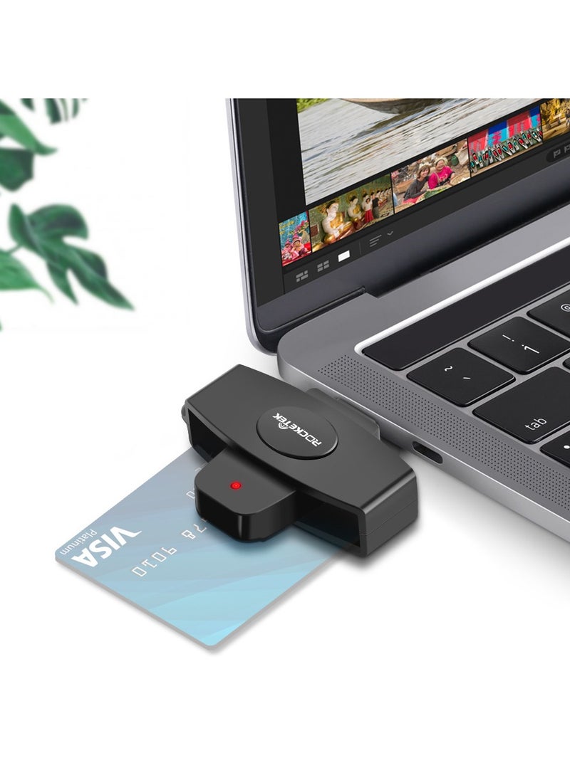 Rocketek CSCR3 Smart CAC Card Reader Type-c Bank Tax Declaration SIM Card/IC Card ID Card Reader(Type-c)