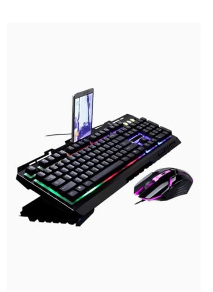 USB Mechanical Feel Keyboard And Optical Gaming Mouse Set