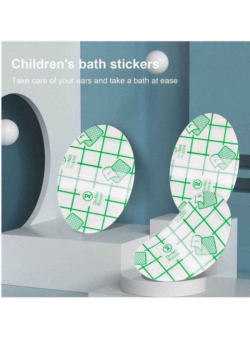 Waterproof Ear Stickers, Baby Waterproof Ear Protector, Newborn Ear Protection for Swimming Showering Surfing Snorkeling and Other Water Sports Kids Size（50 Pack）