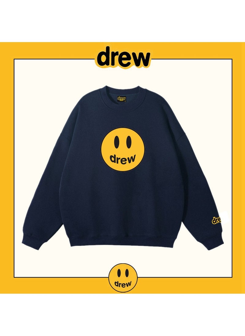 New Drew Smiley Face Round Neck Hoodie