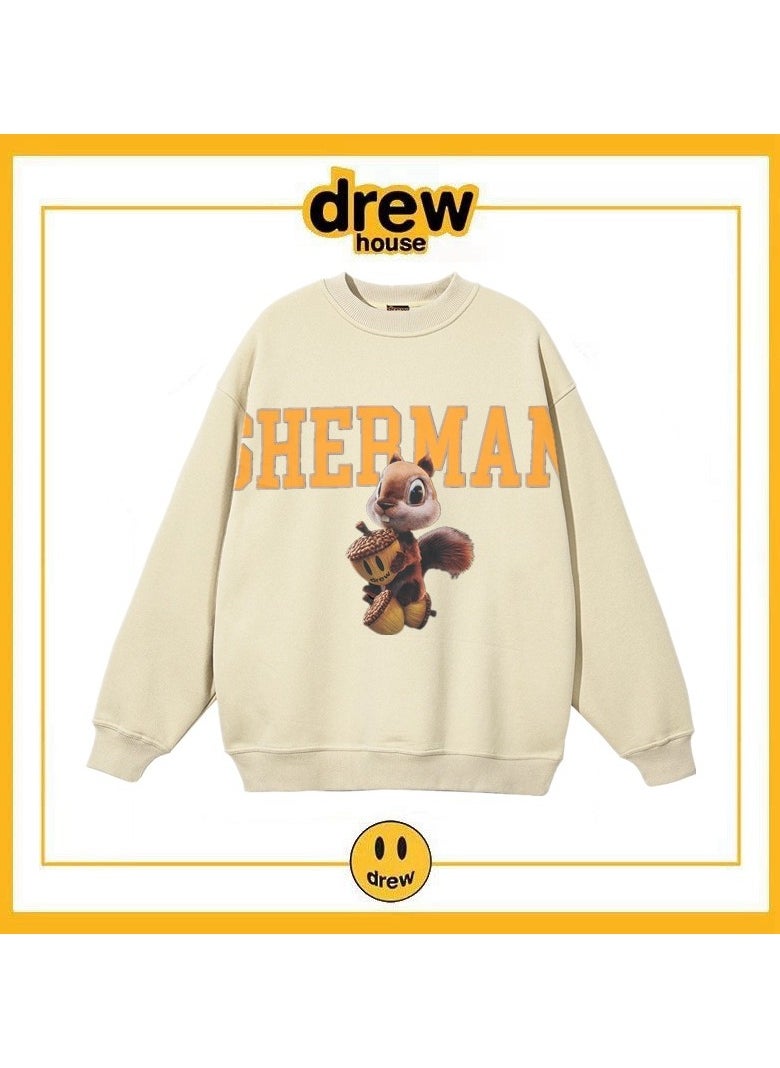 New Drew Smiling 24D Squirrel Round Neck Hoodie