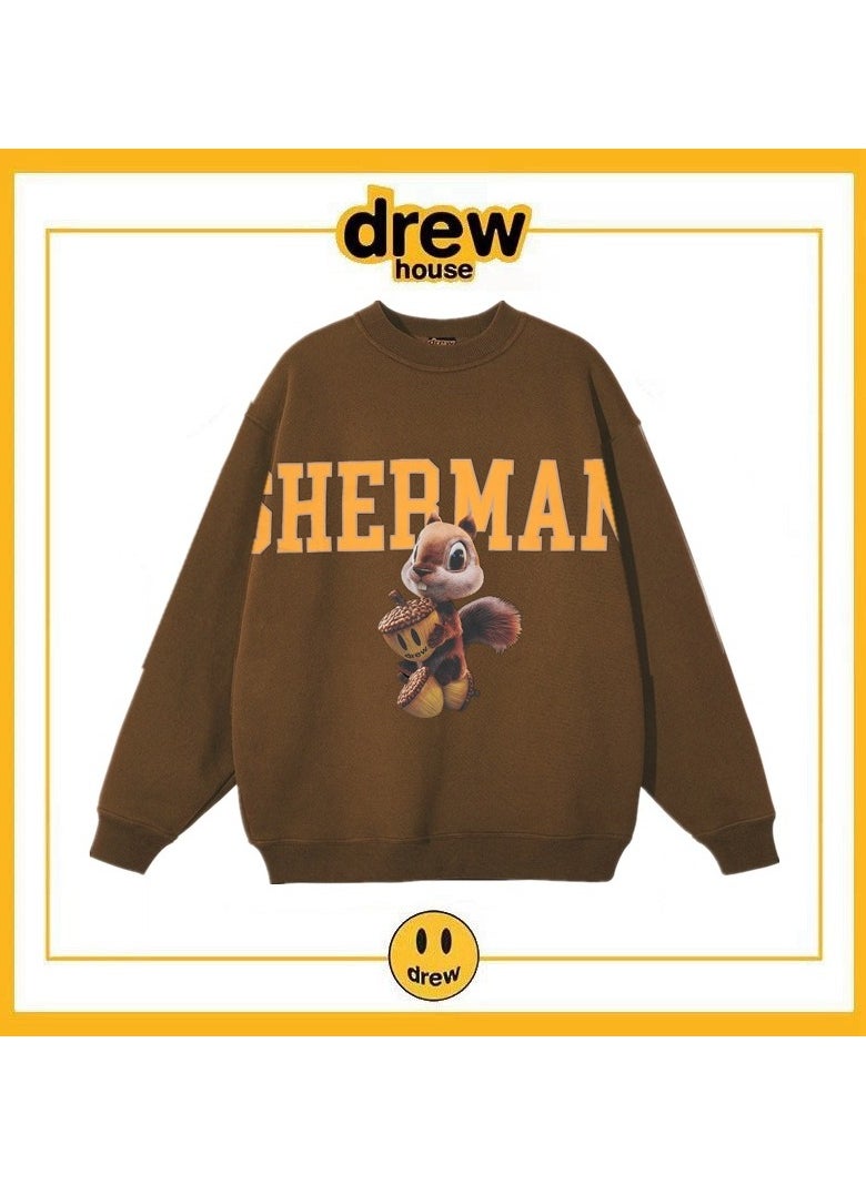 New Drew Smiling 31D Squirrel Round Neck Hoodie