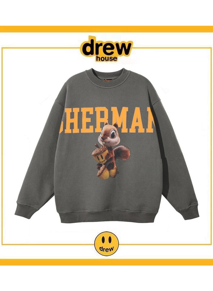 New Drew Smiling 45D Squirrel Round Neck Hoodie