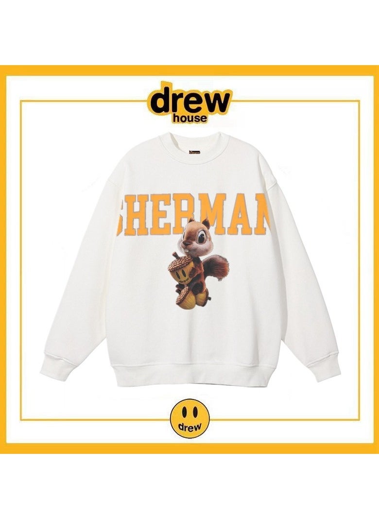 New Drew Smiling 17D Squirrel Round Neck Hoodie