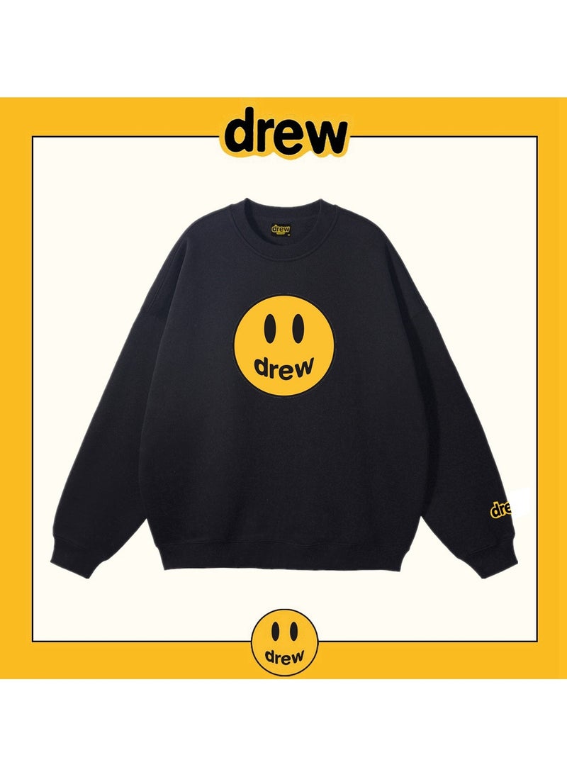 New Drew Smiley Face Round Neck Hoodie