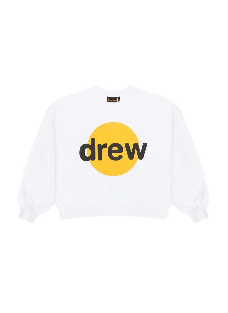 New DREW Smiley Face Heart-Shaped Letter Round Neck Hoodie