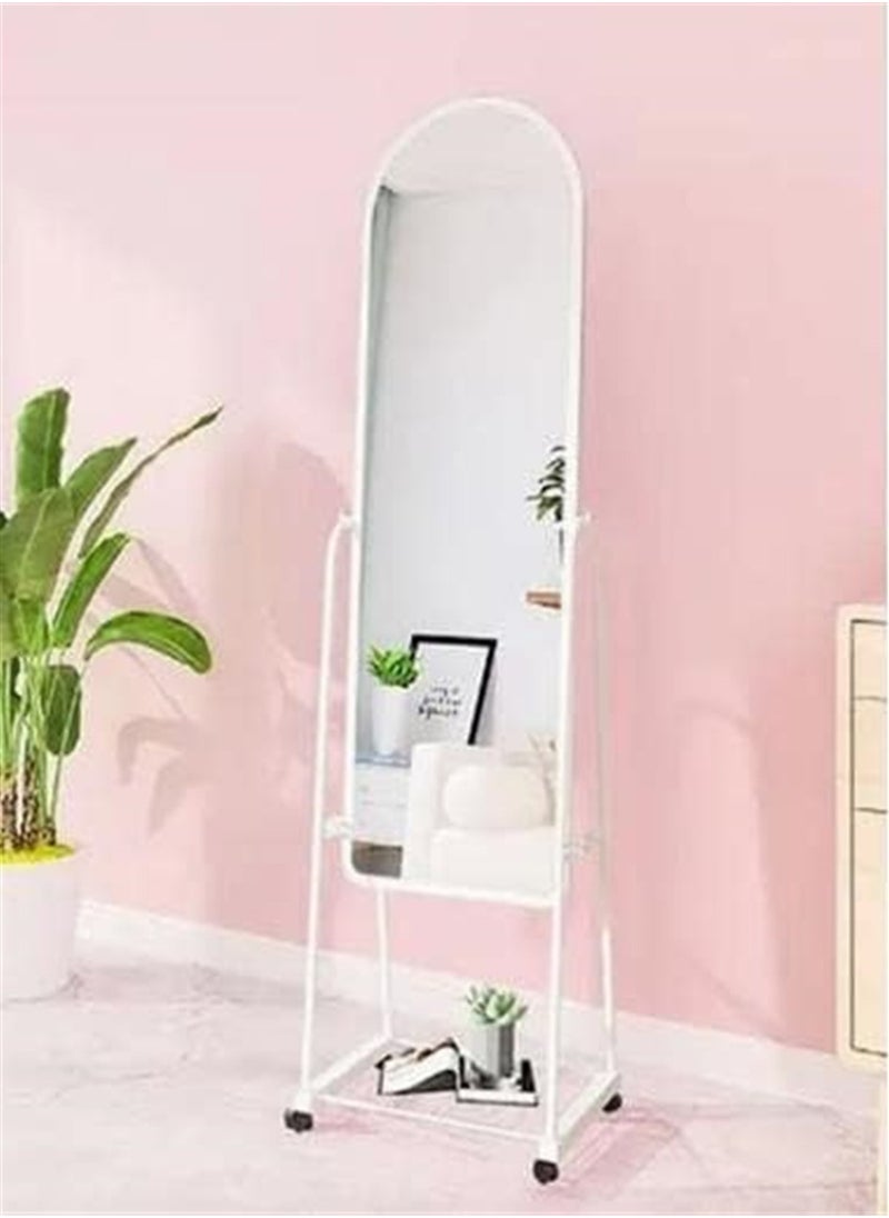 Standing Floor Mirror Full Body Mirror Home Decor Full Length Mirror Pink 160X40 Cm