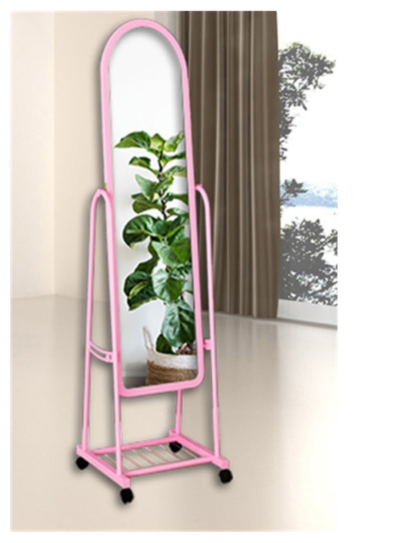 Standing Floor Mirror Full Body Mirror Home Decor Full Length Mirror Pink 160X40 Cm