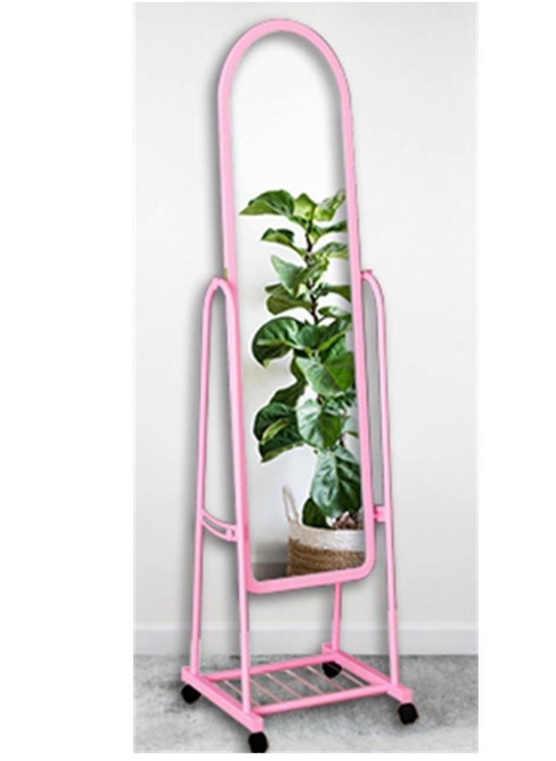 Standing Floor Mirror Full Body Mirror Home Decor Full Length Mirror Pink 160X40 Cm