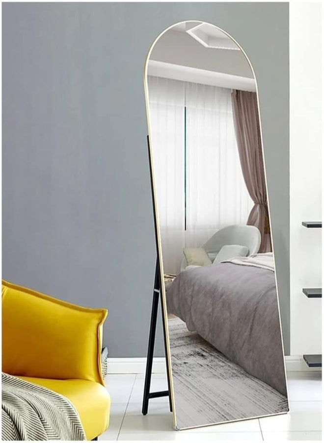 Decorhills Full Length Mirror - Modern and Chic Full Body Mirror for Your Home, Living room, Bedroom, Makeup room, Bathroom (Gold)