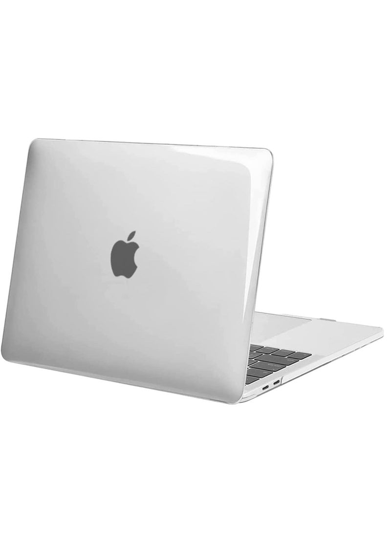 MacBook Air 13 inch Case 2022 2021-2018 Release A2337 M1 A2179 A1932 Retina Display Touch ID Plastic Hard Shell & Keyboard Cover & Screen Protector Transparent