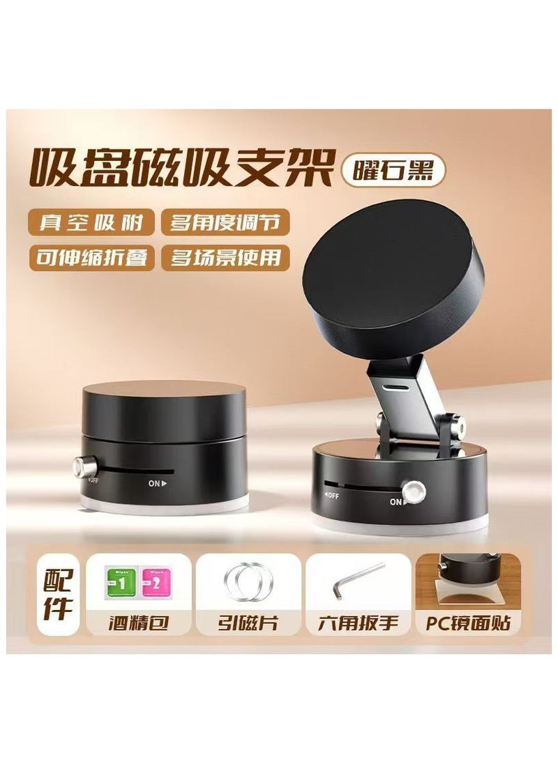 Magnetic Phone Holder for Car | 360° Adjustable Phone Mount with Ultra-Stable Suction Cup | Vacuum Adsorption Magnetic Car Bracket | Universal & Portable Phone Holder for All Smartphones