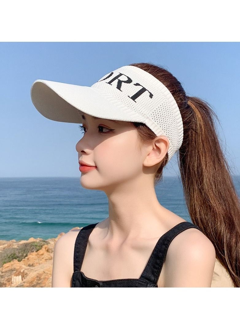 Knitted Women's Visor Baseball Cap