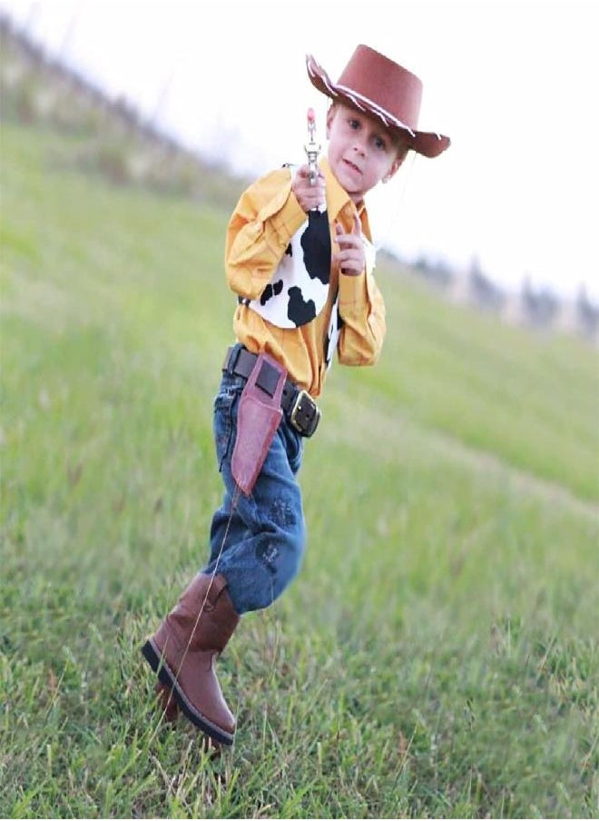 4E's Novelty Child Brown Cowboy Hat for Toddlers & Kids Felt - Kid Cowboy Costume Hat for Boys & Girls Ages 3 4 5 Year Old