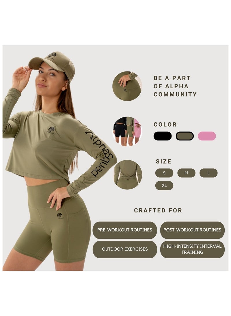 AlphaSquad Cycling Shorts for Women