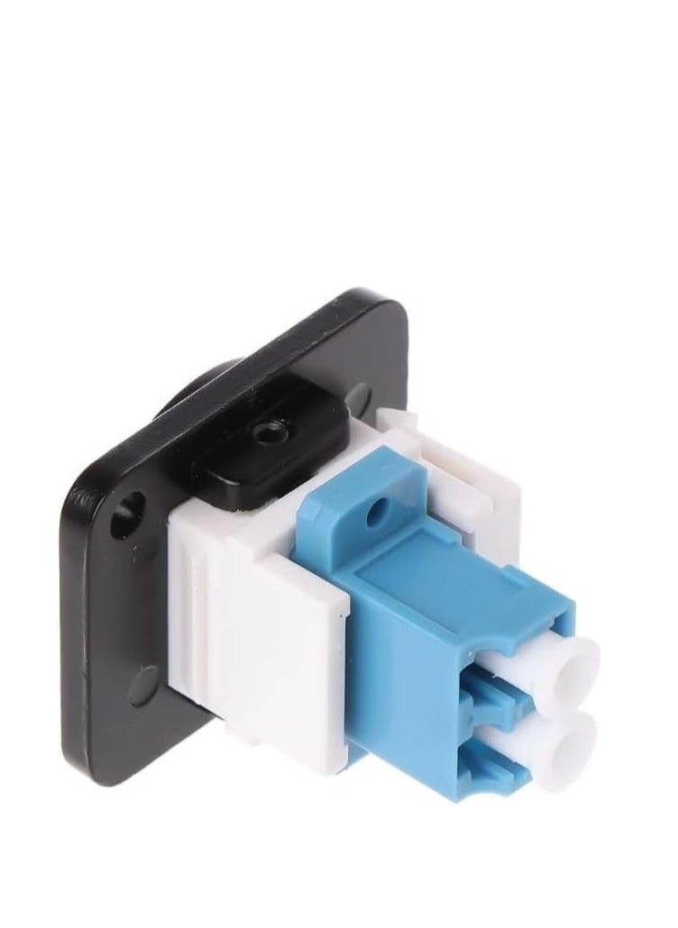 DKURVE LC Optical Fiber Straight Connector Panel Mount Chassis Mounting Socket Extension Module Socket Jack, Modular