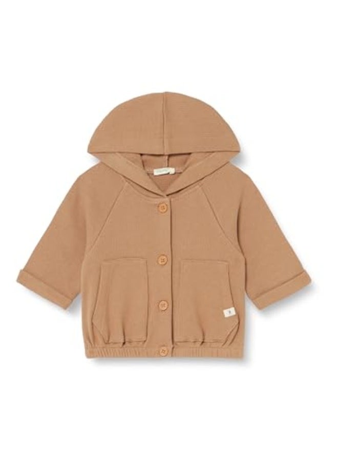 United Colors of Benetton Baby Boys Jacket Hooded Sweatshirt - Tobacco