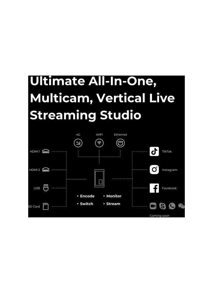 YoloLiv Instream Vertical Live Streaming Encoder and Monitor