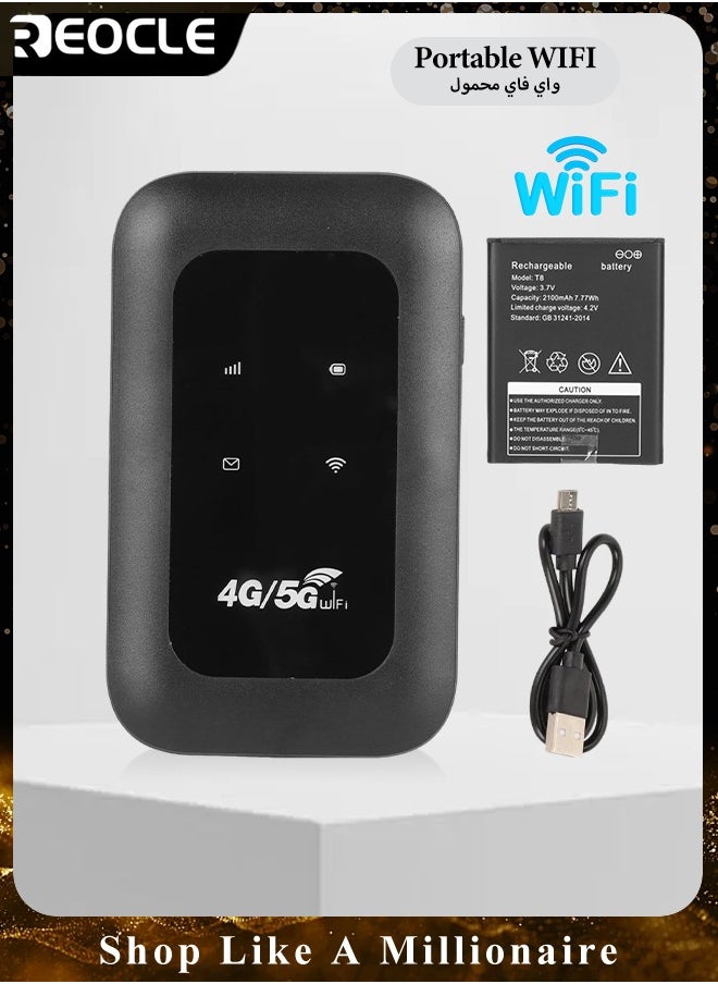 Mobile WiFi Hotspot 4G LTE Unlocked Wi-Fi Hotspot Device Wireless WiFi Router Pocket Portable WiFi Hotspot Mobile Travel-Friendly Mobile Travel Router