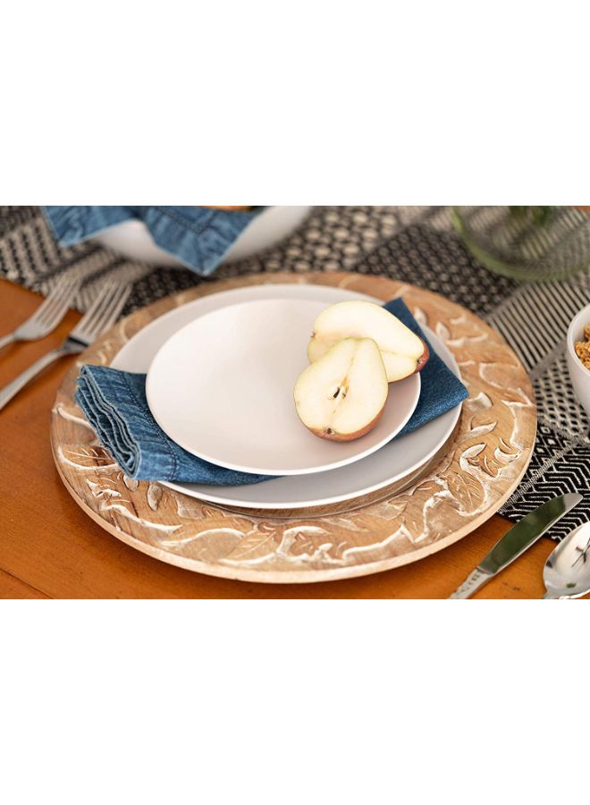 Set Of 6 Coupe Salad Plate Grey 7.75inch