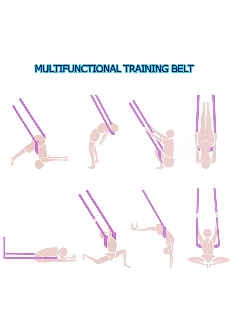 Aerial Yoga Strap Aerial Silk Fabric Yoga Swing Yoga Hammock for Antigravity Yoga Inversion Yoga Stretching Strap and Home Equipment for Ballet and Dance