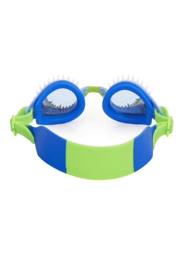 Bling2o Boys' Hammerhead Blue Swimming Goggles with UV Protection (Ages 3+ up) - Latex-Free, 100% Silicone Material - Includes Anti-Fog & UV Protection - Hard Protective Cover & Adjustable Head Strap