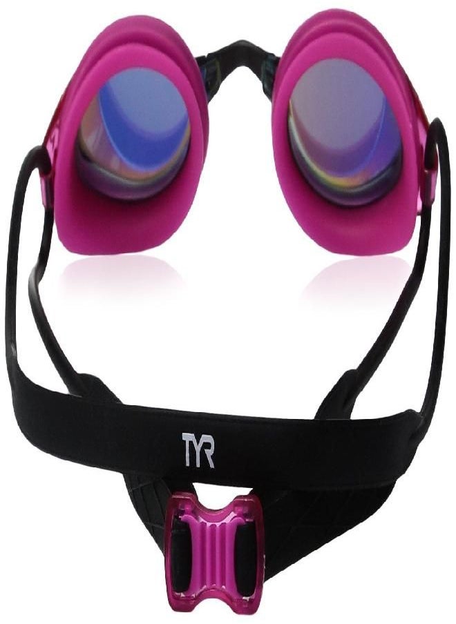 TYR Blackhawk Racing Femme Mirrored Googles, Gold/Pink/Black, One Size