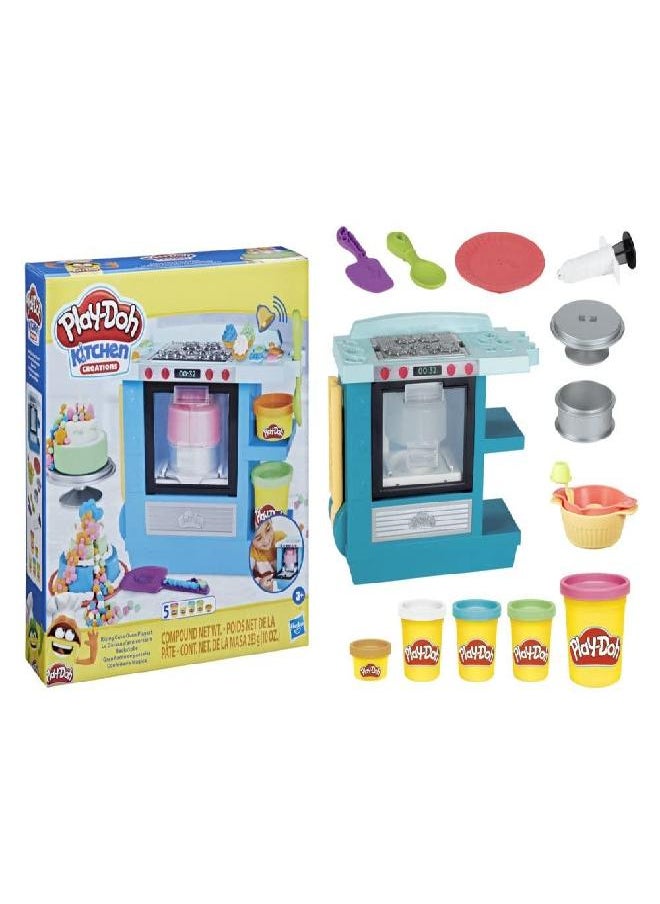 Play-Doh Kitchen Creations Rising Cake Oven Kitchen Playset, Play Kitchen Appliances, Preschool Toys, Kitchen Toys for 3 Year Old Girls and Boys and Up