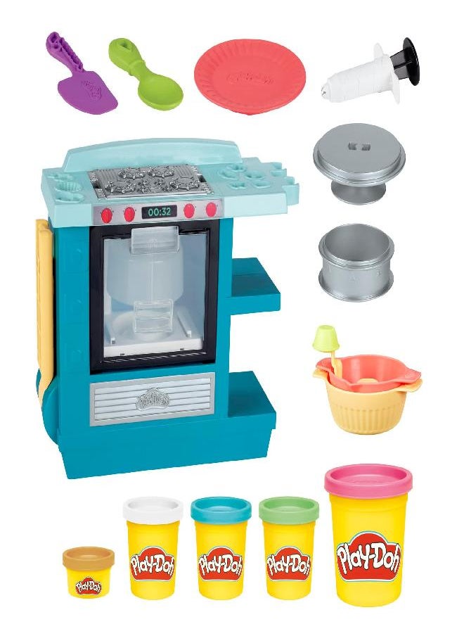 Play-Doh Kitchen Creations Rising Cake Oven Kitchen Playset, Play Kitchen Appliances, Preschool Toys, Kitchen Toys for 3 Year Old Girls and Boys and Up