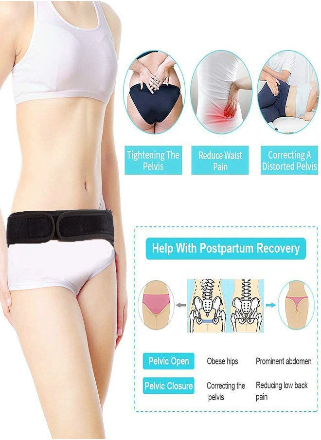 Sacroiliac Hip Support Belt for Women, Joint Brace for Pregnancy, Pain Relief for Sciatica, Pelvis, and Lumbar Support (Regular Size)