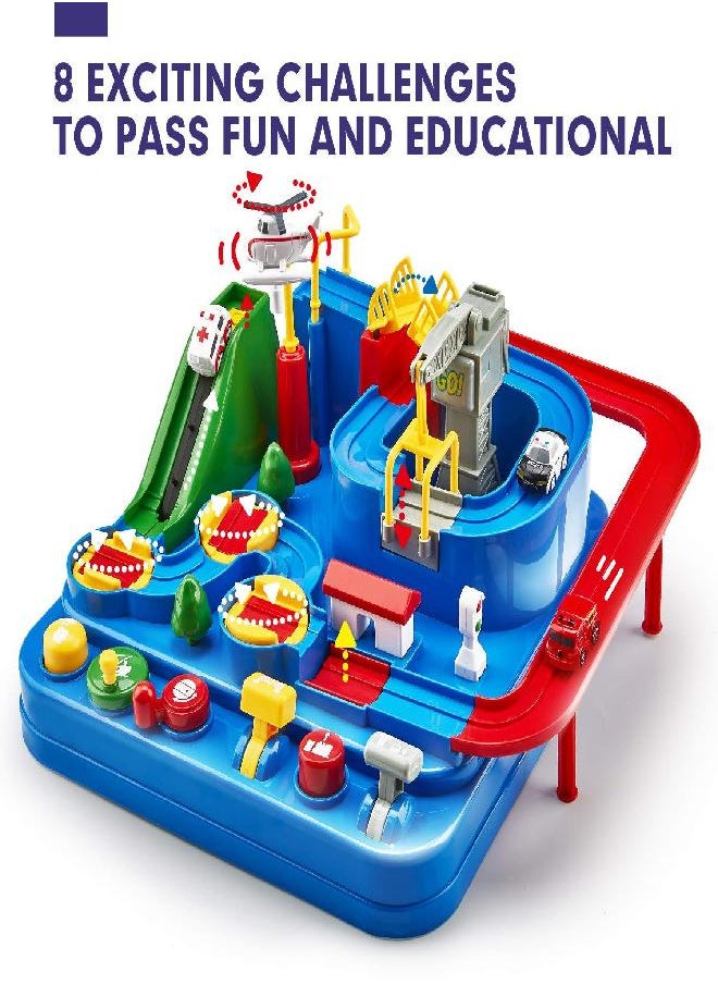 Toys for 3 Year Old Boys - Race Track Car Toys for Boys 3-5 Years Old - 4 Year Old Boy Birthday Gift - 3 Year Old Boy Gift Kids Games Ages 3-5 - Magnet Toy Thinking Fine Motor Skills Toys for Ages 2-4