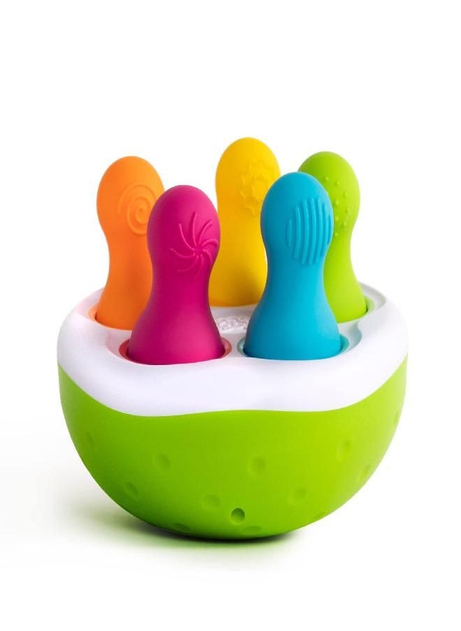 Fat Brain Toys F248 Fat Brain SpinnyPins, Kids Preschool, Spinning and Sorting Building Sets, Early Development Toy for Babies Aged 18 Months and Older, Multicoloured