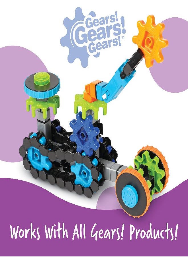 Learning Resources Gears! Gears! Gears! Robots in Motion Building Set - 116 Pieces, Ages 5+ Robot Toy, STEM Toys for Kids, Robots for Kids