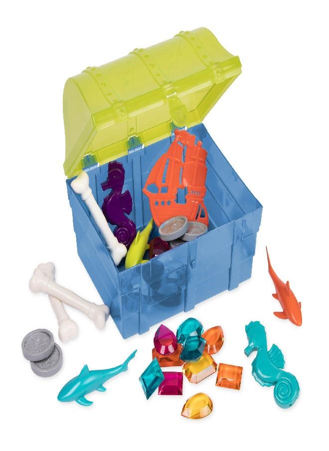 Battat - Pirate Diving Set - Water Toys & Pool Toys Diving Game In A Treasure Toy Box for Kids Age 6+ (28 Pcs)