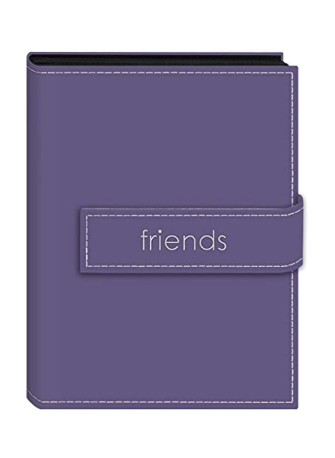 36-Pocket Friends Picture Album Lavender 8.25x 6.12x0.75inch