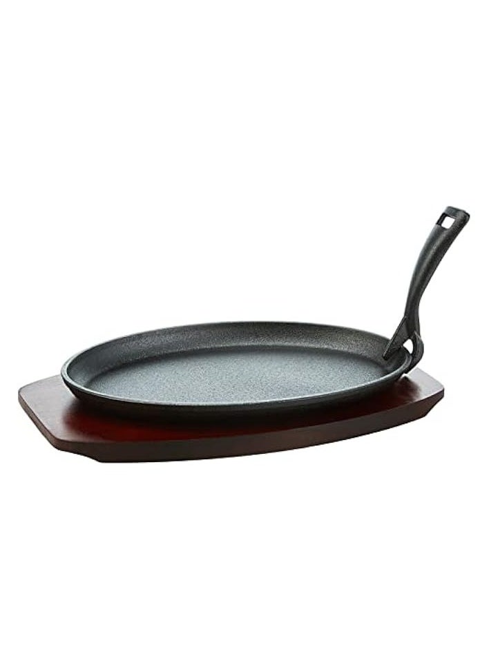 Oval Sizzler Tray, 28X18 cm , Black, Cost02 , 1 Pc