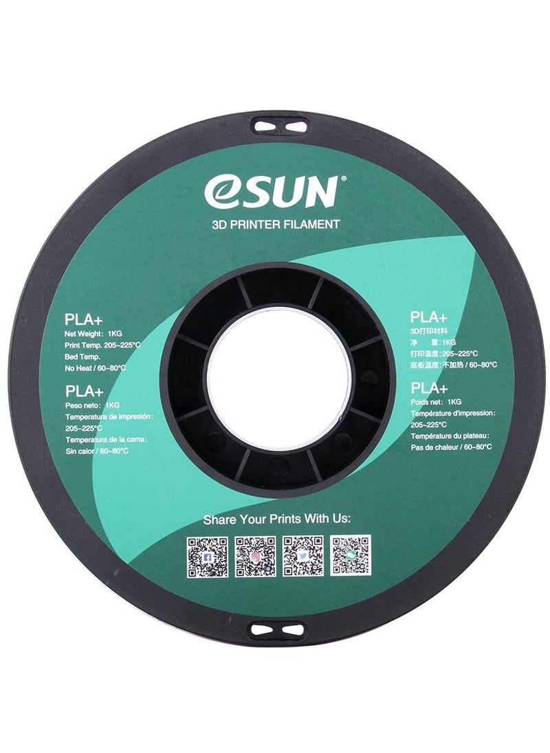 Esun 3D Printer Filament PLA+ 1.75 mm Dimensional Accuracy +/- 0.05 mm 1 Kg (2.2 lbs) Spool 3D Printing Material for 3D Printers - Black