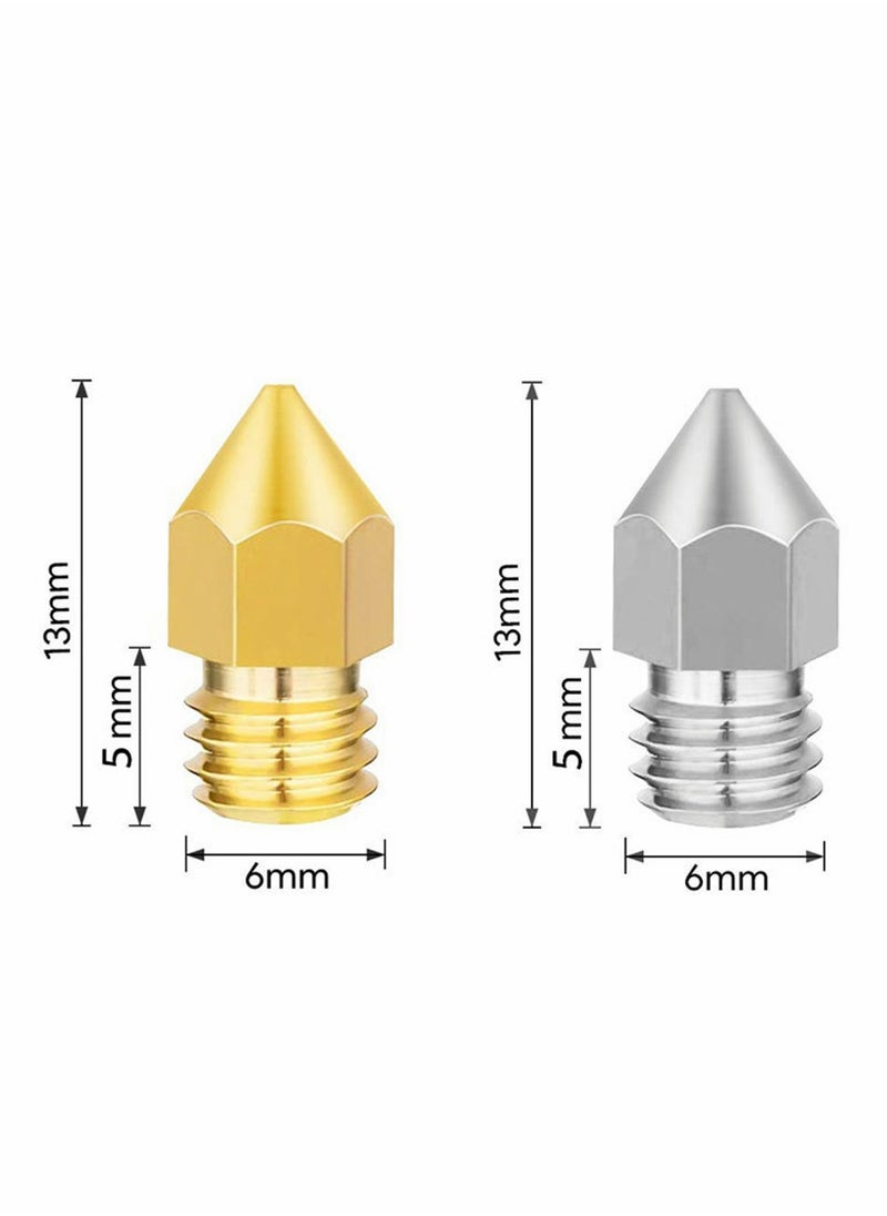 26 PCS 3D Printer Nozzles Cleaning Kit, MK8 3D Printer Extruder Nozzles Compatible with Creality Ender 3 pro-Ender 5 pro-CR 10 and so on Band Cleaning Needles, 3D Printer Nozzle Wrench