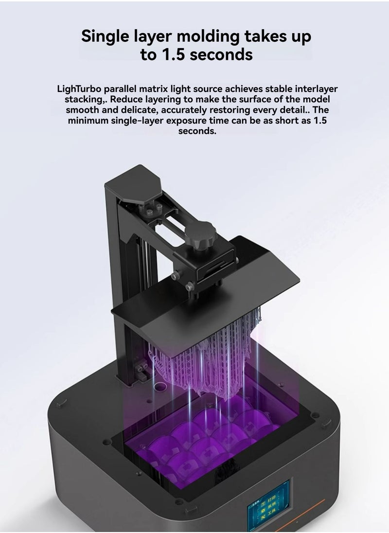 SSW light curing 3d printer 10K 7 inch black and white screen desktop level high-precision industrial household children's toys model hand-do diy kit printer precision engage 3d printer MONO4