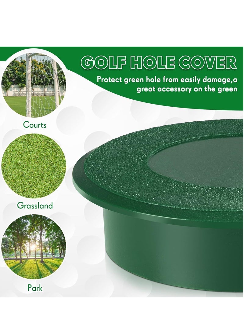 Golf Cup Cover Golf Hole Putting Green Cup Golf Practice Training Aids Hole Covers for Yard Garden Backyard Game Ball Outdoor Activities