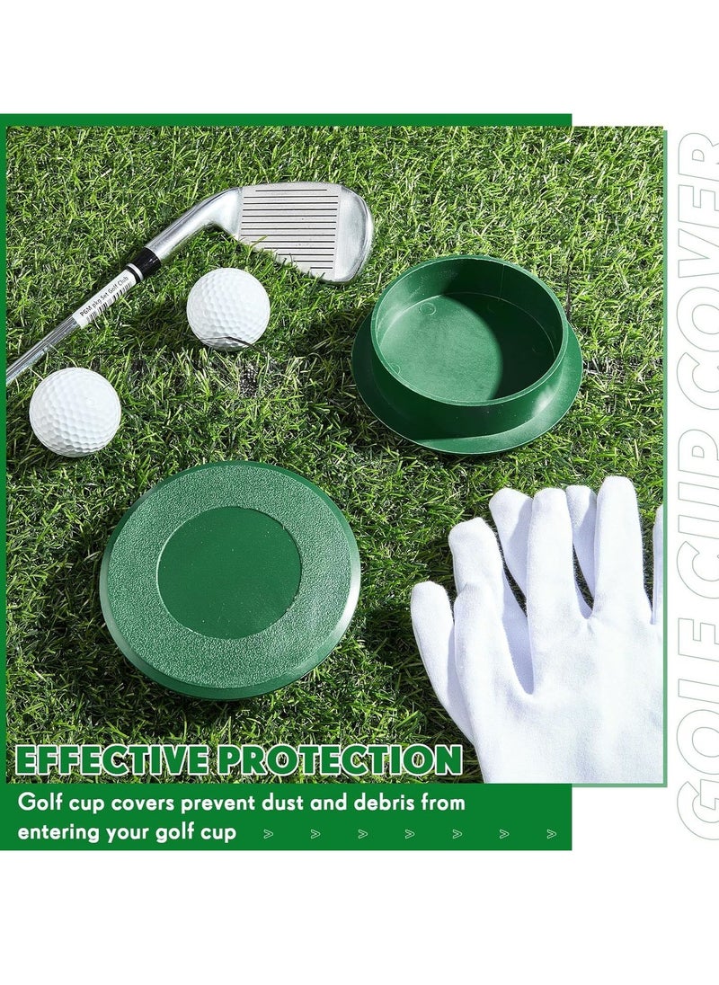 Golf Cup Cover Golf Hole Putting Green Cup Golf Practice Training Aids Hole Covers for Yard Garden Backyard Game Ball Outdoor Activities