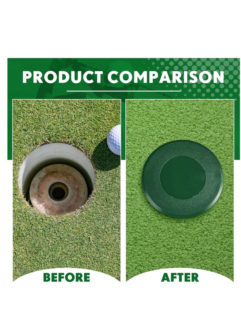 Golf Cup Cover Golf Hole Putting Green Cup Golf Practice Training Aids Hole Covers for Yard Garden Backyard Game Ball Outdoor Activities