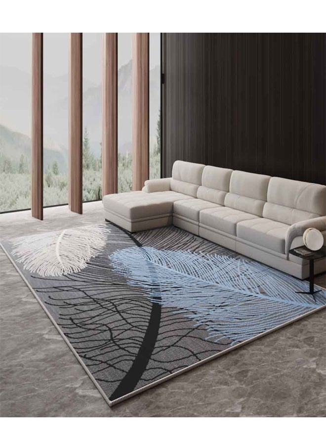 Nordic Light Luxury Living Room Carpet with Plastic bottom crystal velvet 200X300cm