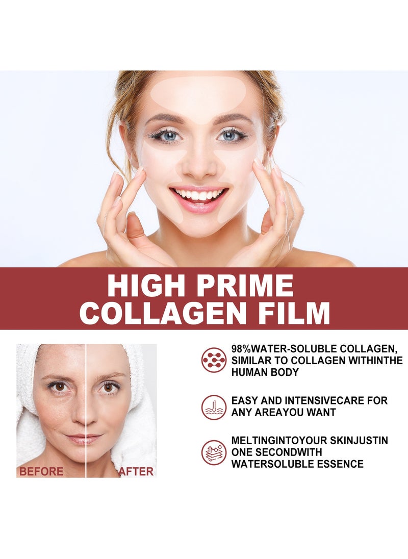 Collagen Mask,Collagen Facial Mask, Soluble Collagen Replenishing Mask, Collagen Moisturizing Mask, Prevent Fine Lines and Protect Skin, Anti-Aging Mask 3pcs