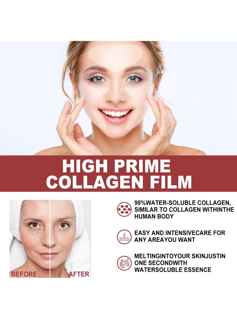 2 Boxes Collagen Mask,Collagen Facial Mask, Soluble Collagen Replenishing Mask, Collagen Moisturizing Mask, Prevent Fine Lines and Protect Skin, Anti-Aging Mask 3pcs*2