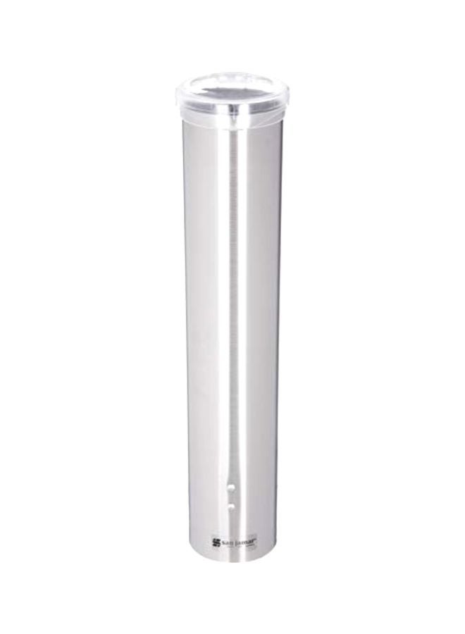 Stainless Steel Small Water Cup Dispenser Silver 16inch