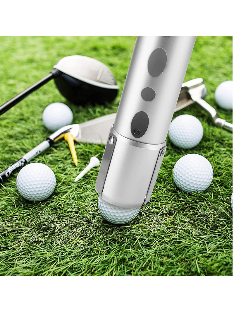 Golf Ball Retriever with Detachable Aluminum Alloy Design, Large Capacity for 21 Balls, Quick Pick-Up, No Bending, Ideal Golf Gift for Men and Women